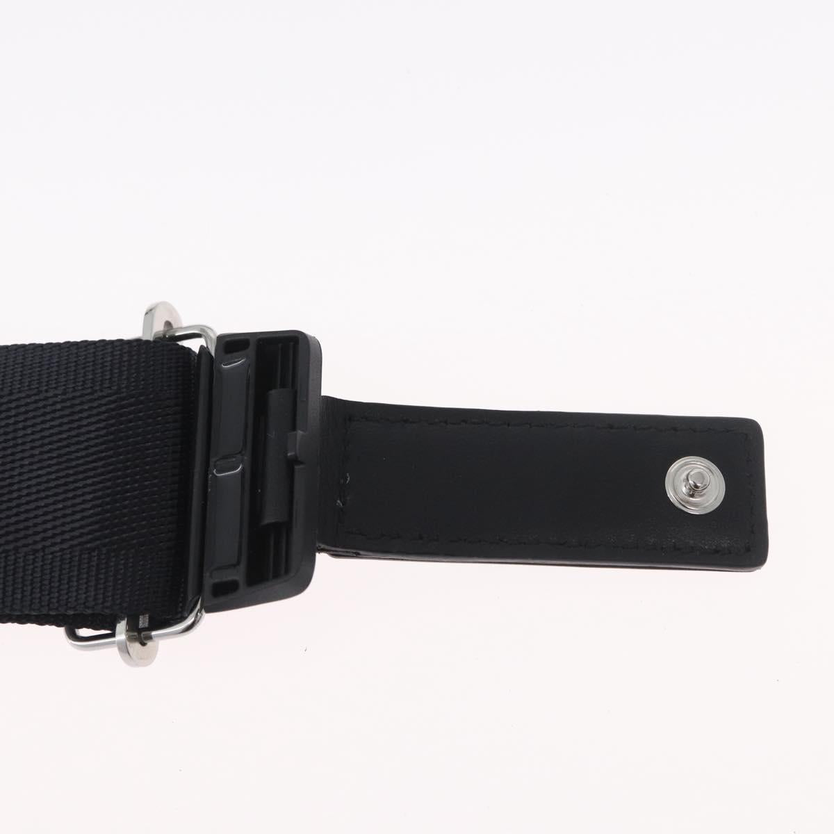 GUCCI Belt Nylon Black 778889 Auth BA11346V