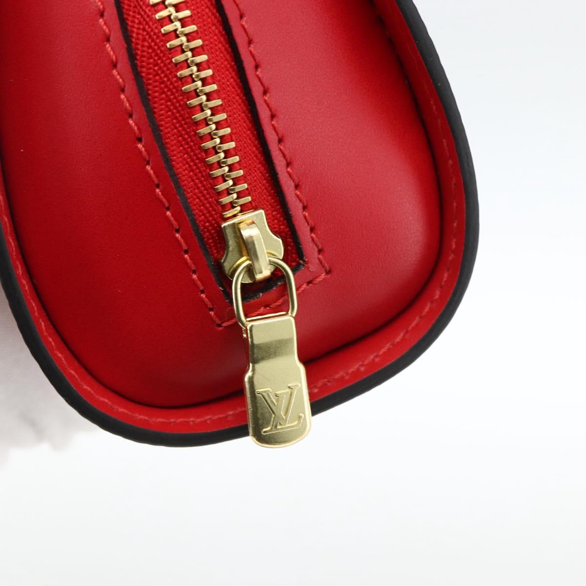 LOUIS VUITTON Epi Dauphine PM Pouch Castilian Red M48447 LV Auth BA11348