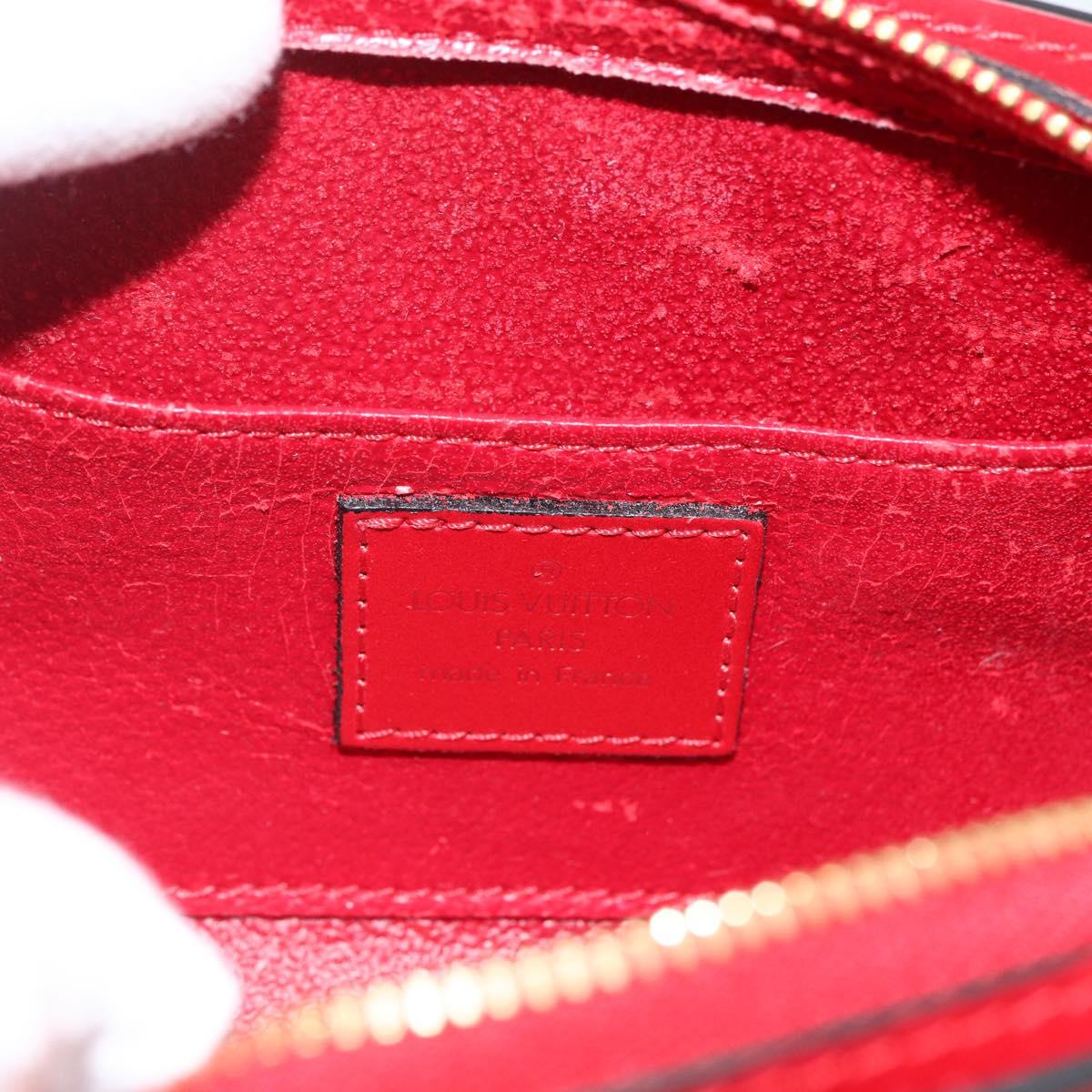 LOUIS VUITTON Epi Dauphine PM Pouch Castilian Red M48447 LV Auth BA11348