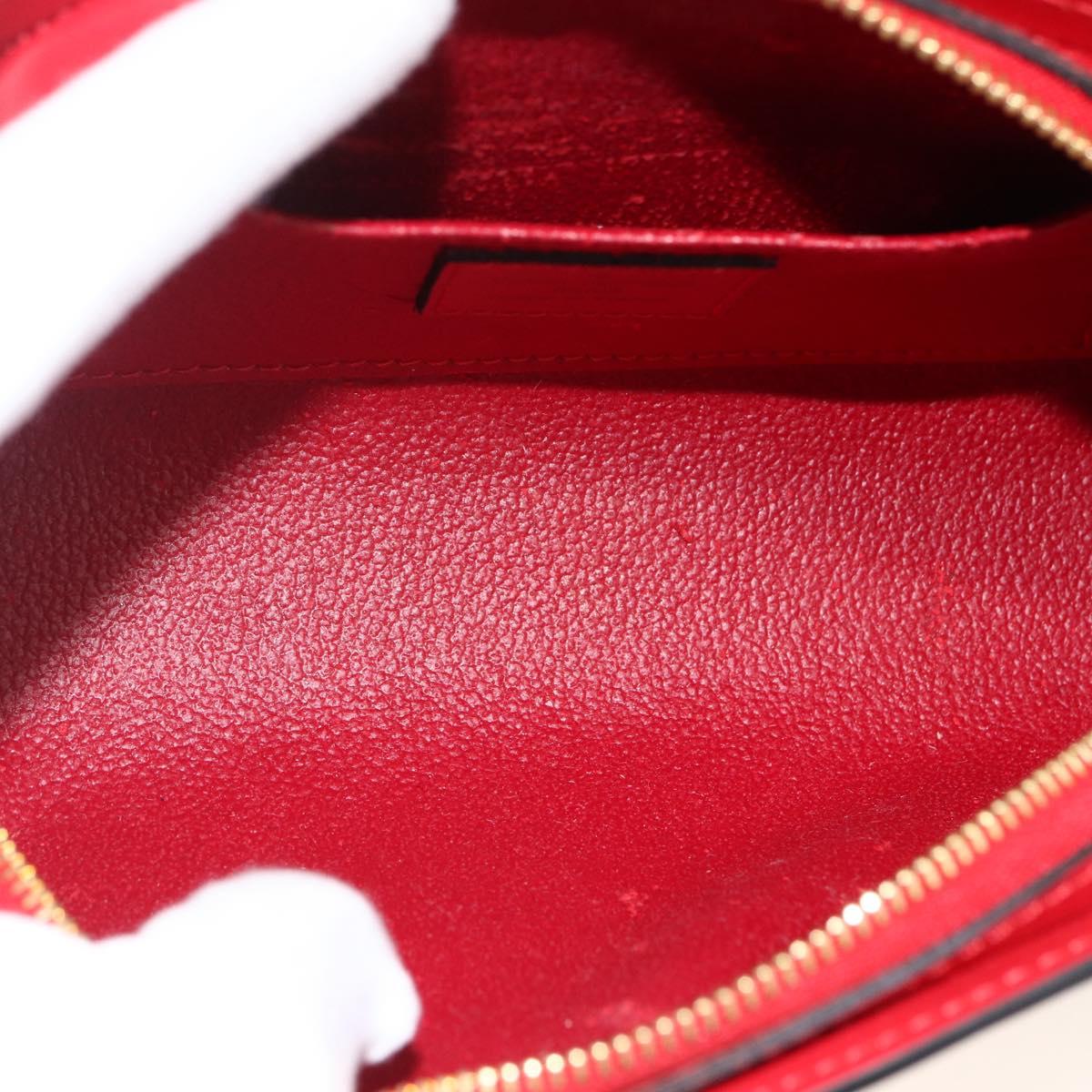 LOUIS VUITTON Epi Dauphine PM Pouch Castilian Red M48447 LV Auth BA11348