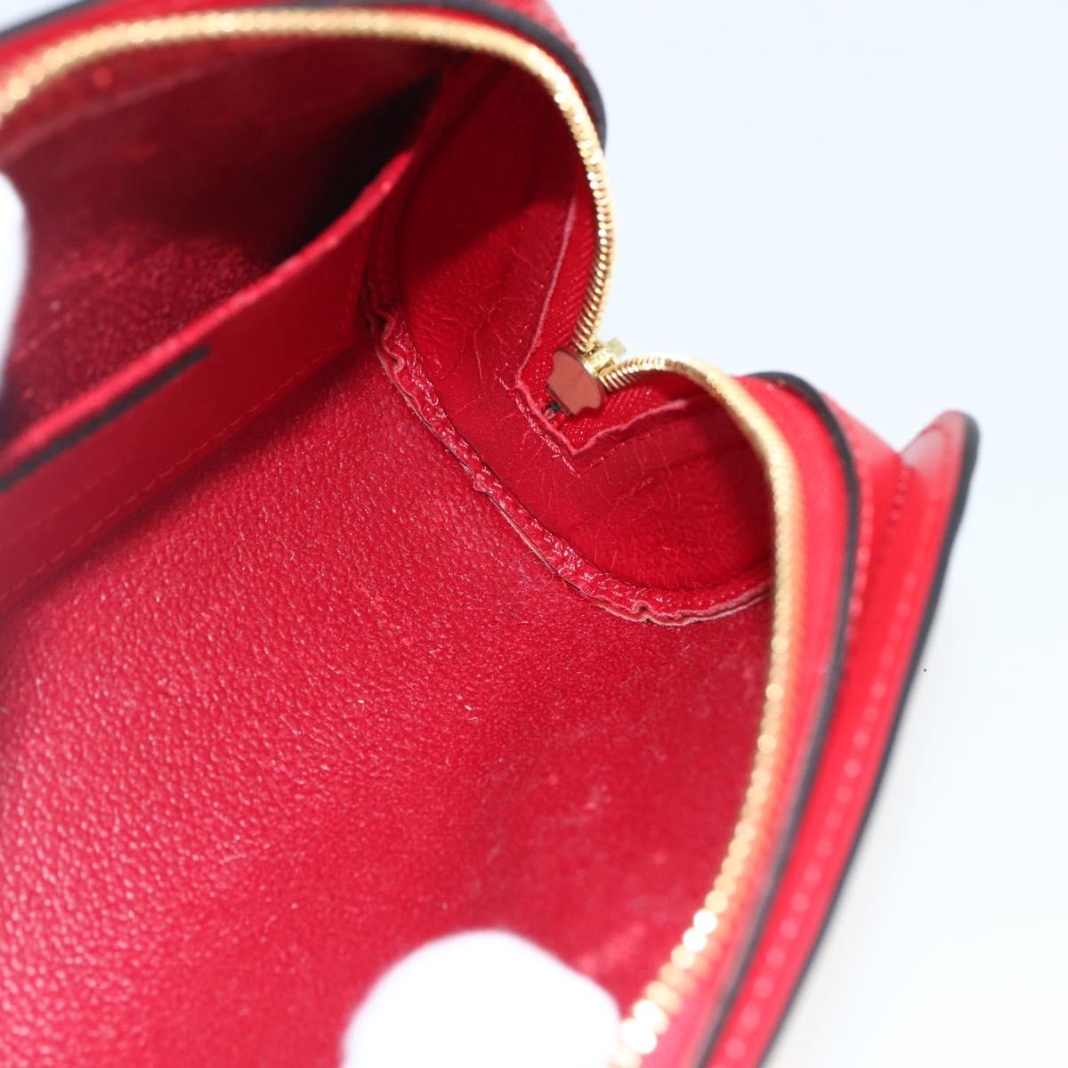 LOUIS VUITTON Epi Dauphine PM Pouch Castilian Red M48447 LV Auth BA11348