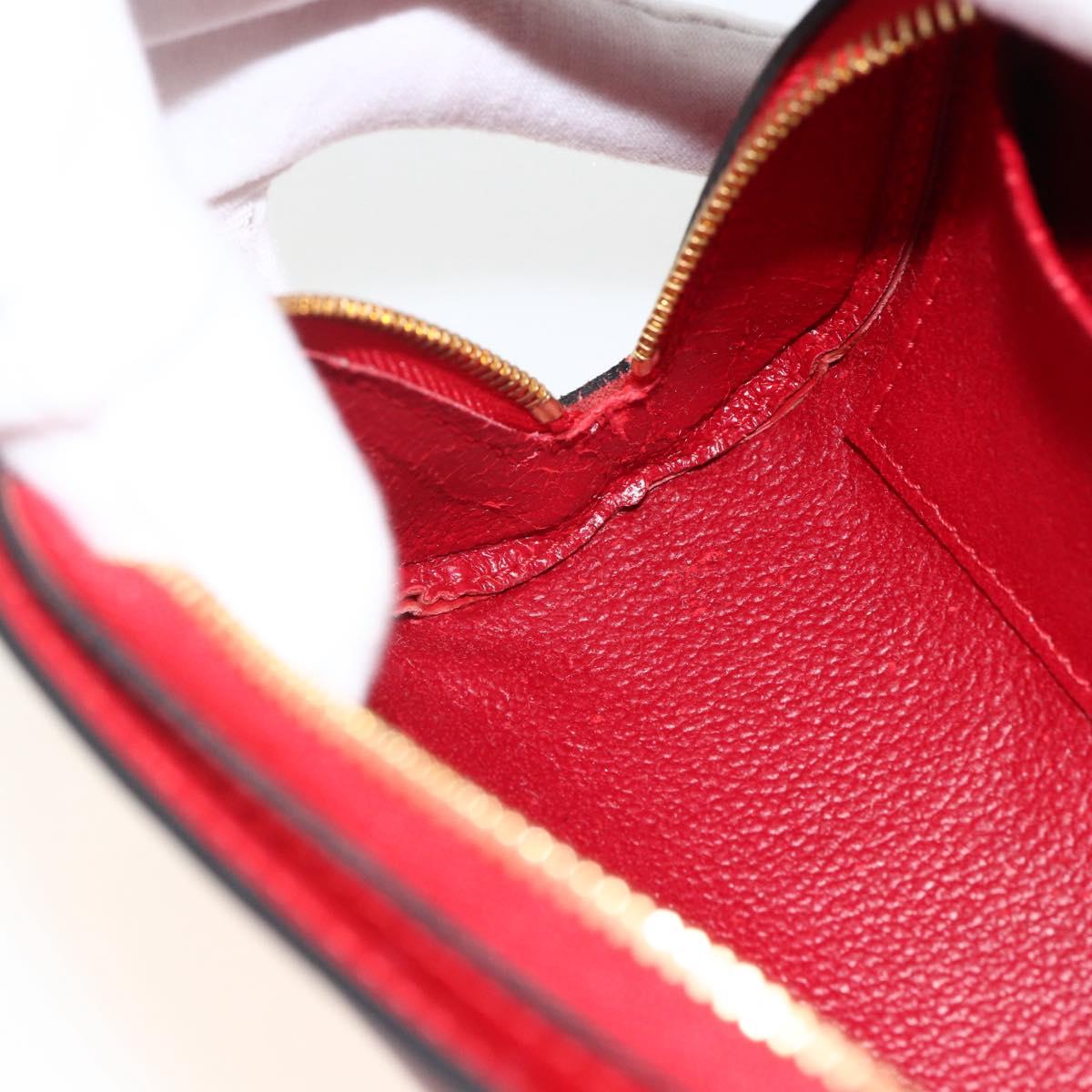 LOUIS VUITTON Epi Dauphine PM Pouch Castilian Red M48447 LV Auth BA11348