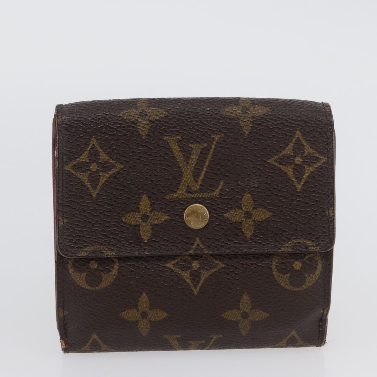 LOUIS VUITTON Monogram Wallet 2 Set LV Auth BA11350