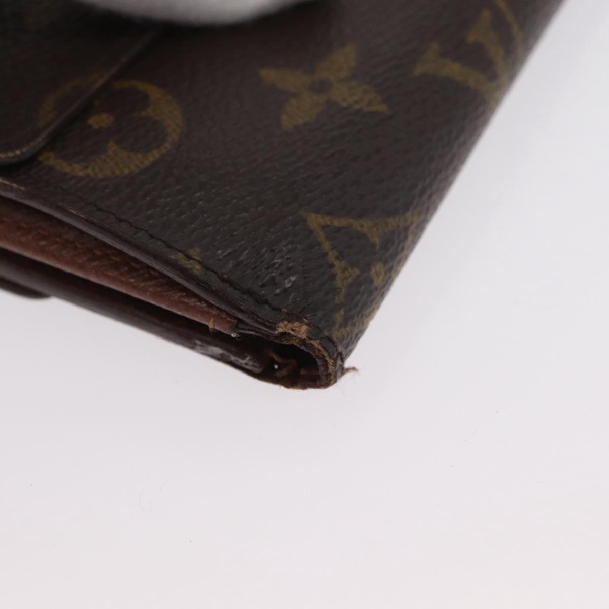LOUIS VUITTON Monogram Wallet 2 Set LV Auth BA11350