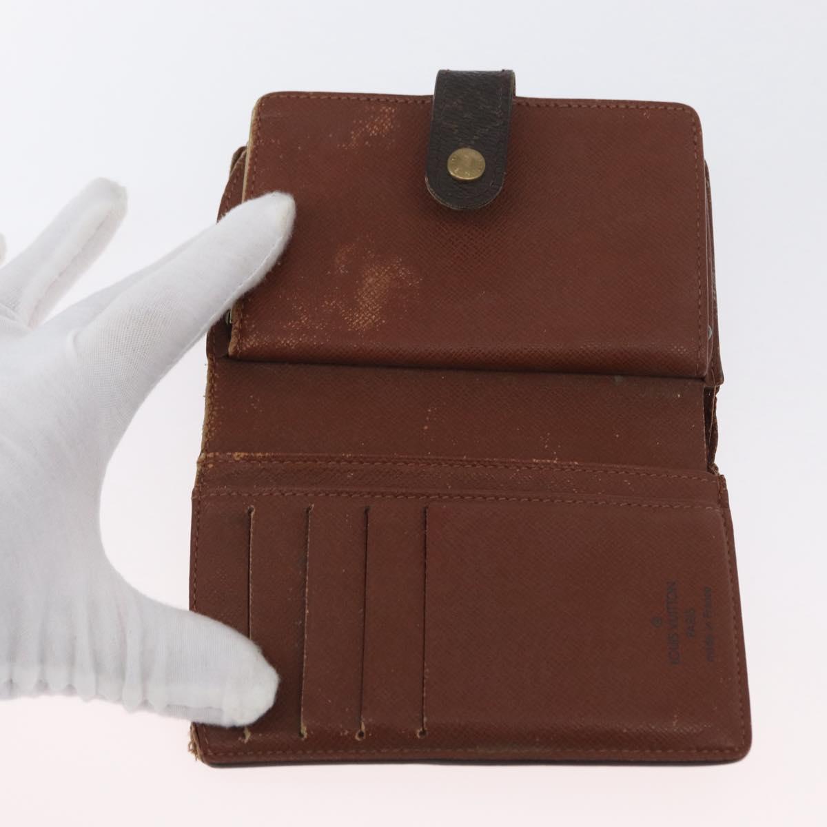 LOUIS VUITTON Monogram Wallet 2 Set LV Auth BA11350