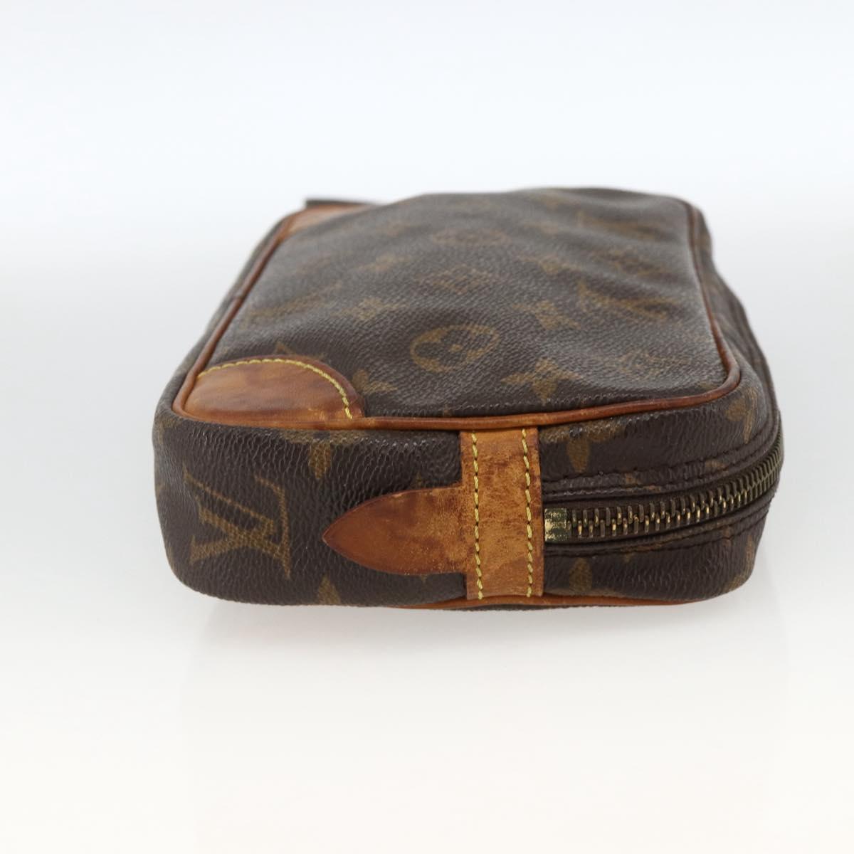 LOUIS VUITTON Monogram Marly Dragonne PM Clutch Bag M51827 LV Auth BA11355