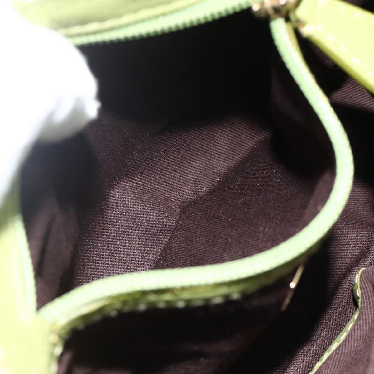 BALLY Shoulder Bag Leather Light green Auth BA11358A