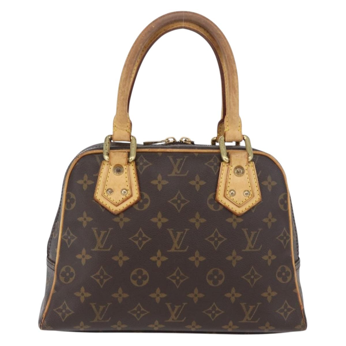 LOUIS VUITTON Monogram Manhattan PM Hand Bag M40026 LV Auth BA11364