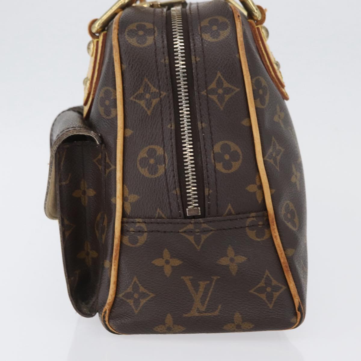 LOUIS VUITTON Monogram Manhattan PM Hand Bag M40026 LV Auth BA11364