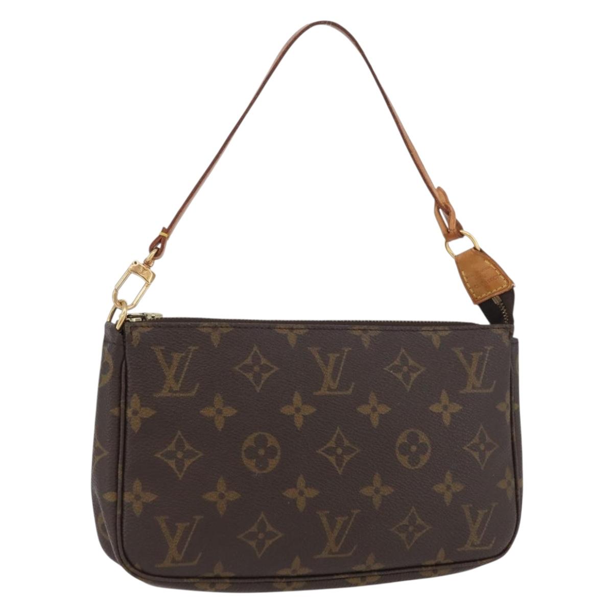 LOUIS VUITTON Monogram Pochette Accessoires Pouch M51980 LV Auth BA11365