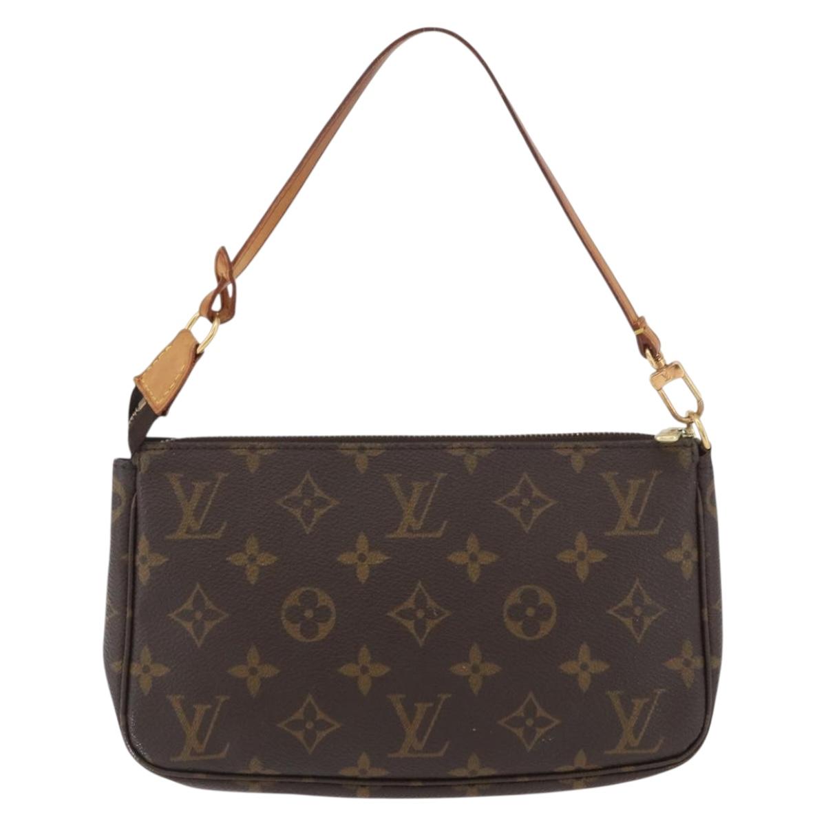 LOUIS VUITTON Monogram Pochette Accessoires Pouch M51980 LV Auth BA11365