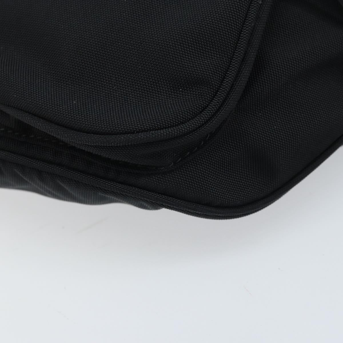 BALENCIAGA Body Bag Nylon Black 482389 Auth BA11367