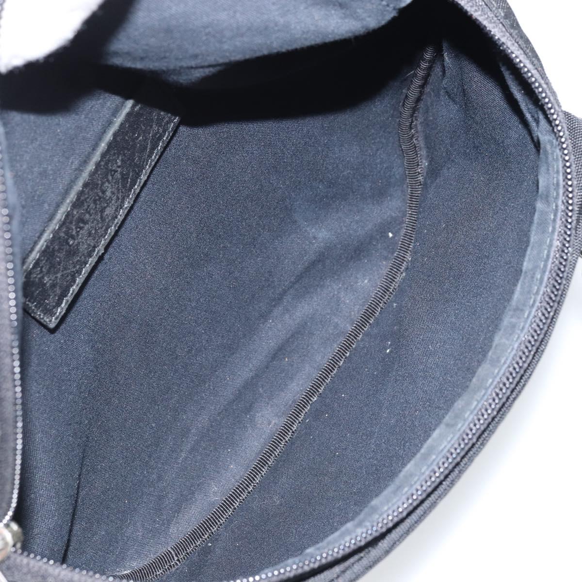 BALENCIAGA Body Bag Nylon Black 482389 Auth BA11367