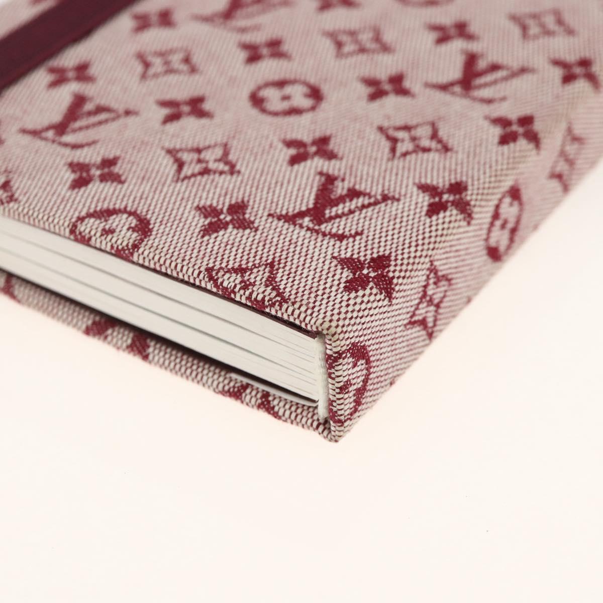 LOUIS VUITTON Monogram Mini Carnet MM Day Planner Cover Red R20834 Auth BA11370A