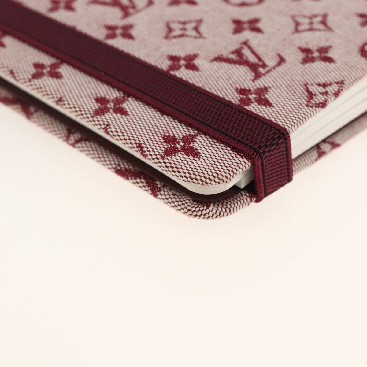 LOUIS VUITTON Monogram Mini Carnet MM Day Planner Cover Red R20834 Auth BA11370A
