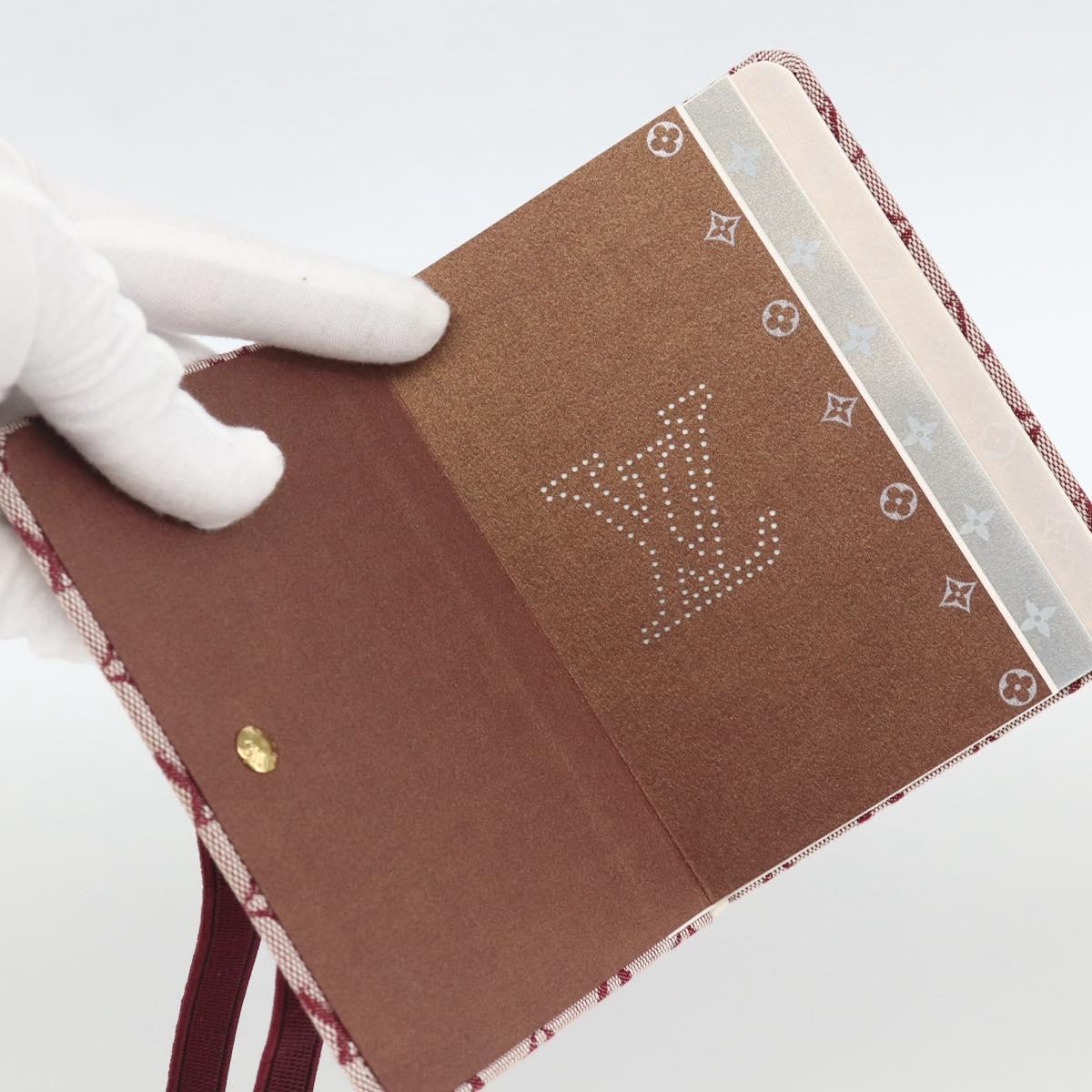 LOUIS VUITTON Monogram Mini Carnet MM Day Planner Cover Red R20834 Auth BA11370A