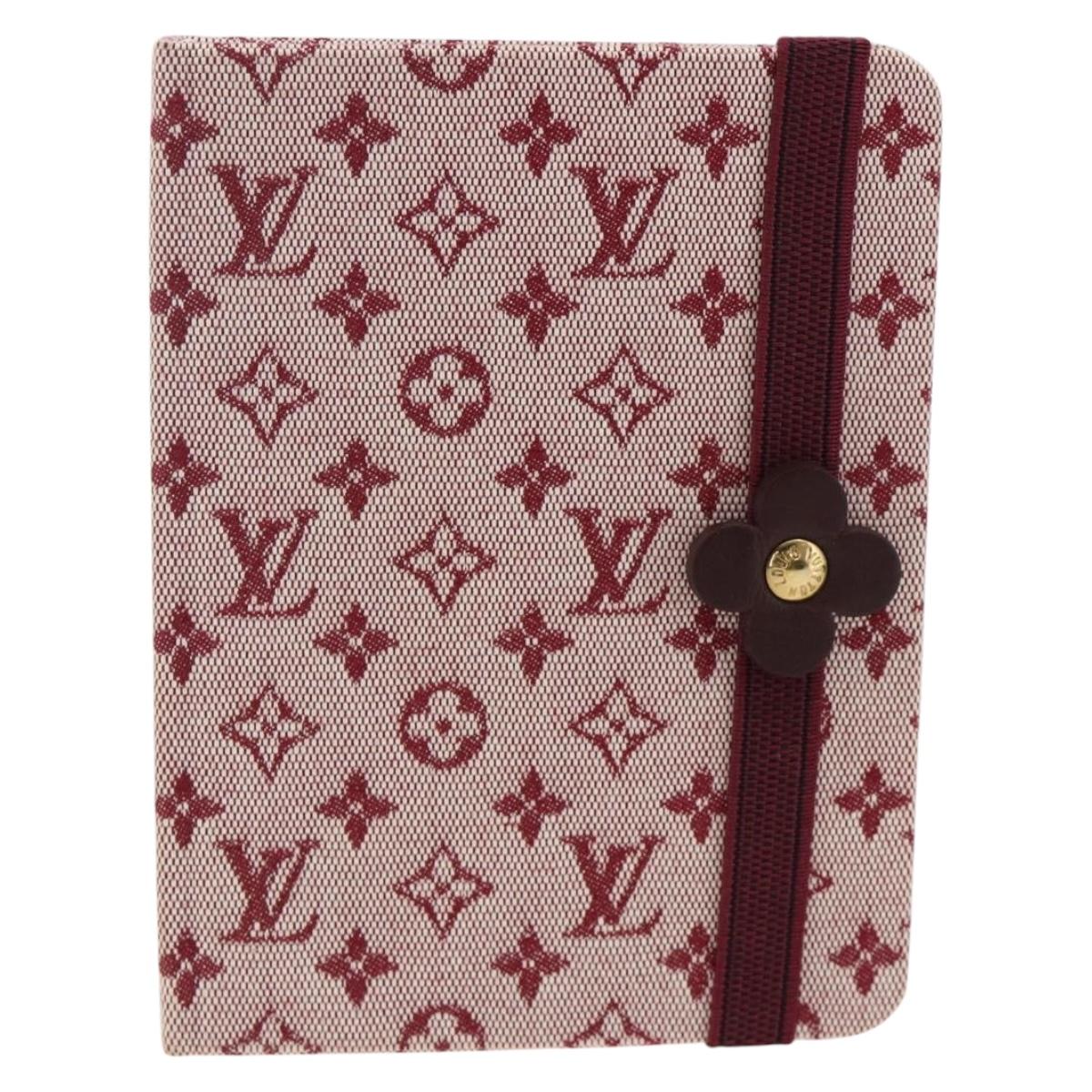 LOUIS VUITTON Monogram Mini Carnet MM Day Planner Cover Red R20834 Auth BA11370A