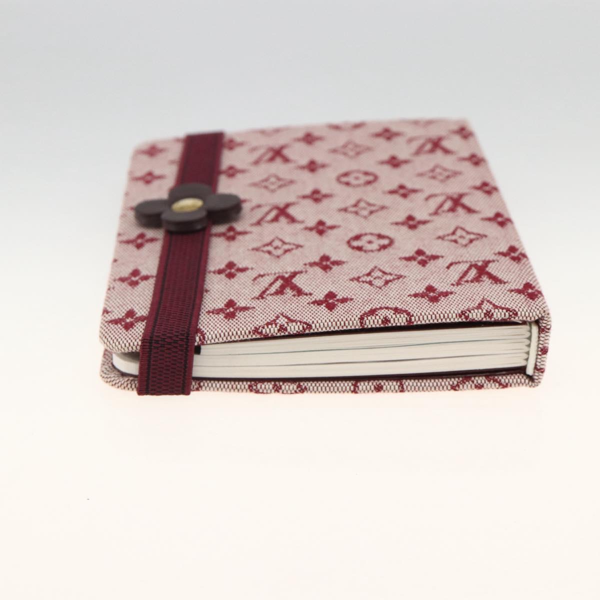 LOUIS VUITTON Monogram Mini Carnet MM Day Planner Cover Red R20834 Auth BA11370A