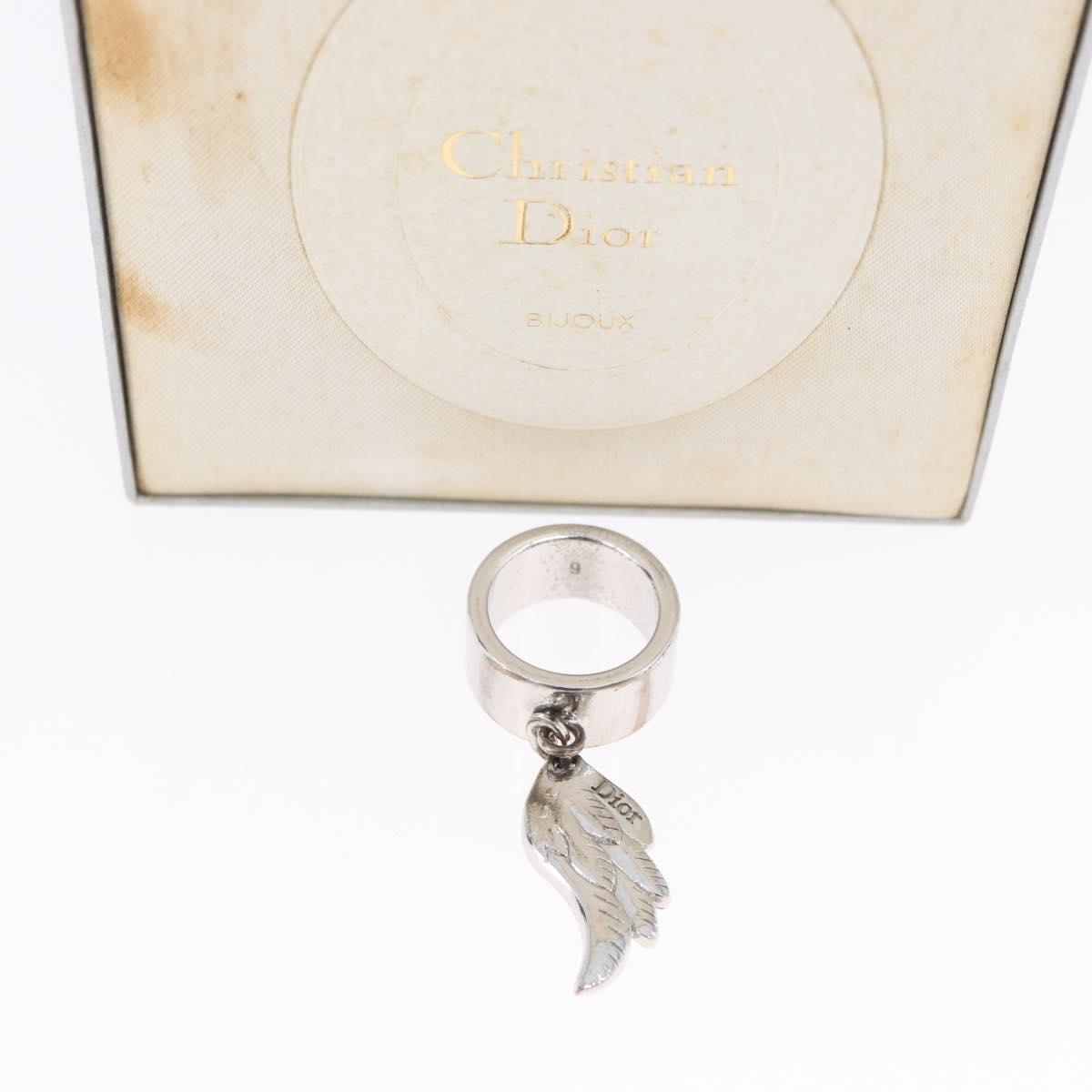 Christian Dior Ring metal Silver Auth BA11378