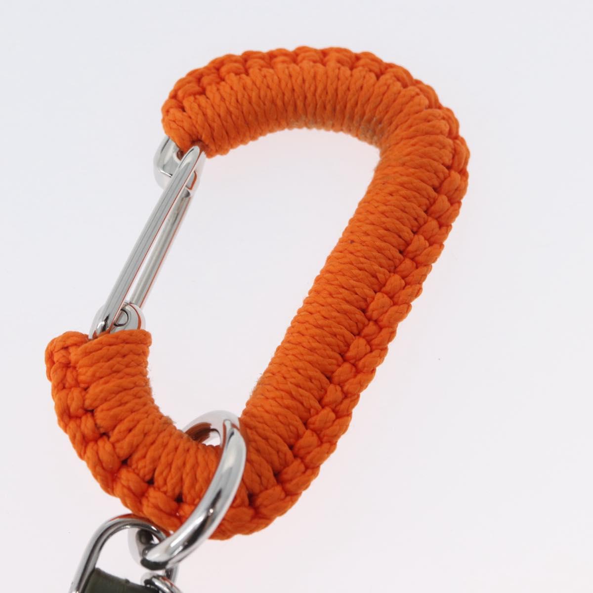 PRADA Key Holder metal Orange Auth BA11382M