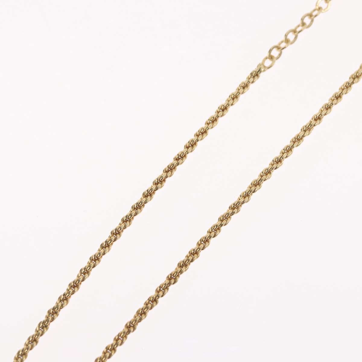 Christian Dior Necklace metal Gold Tone Auth BA11393
