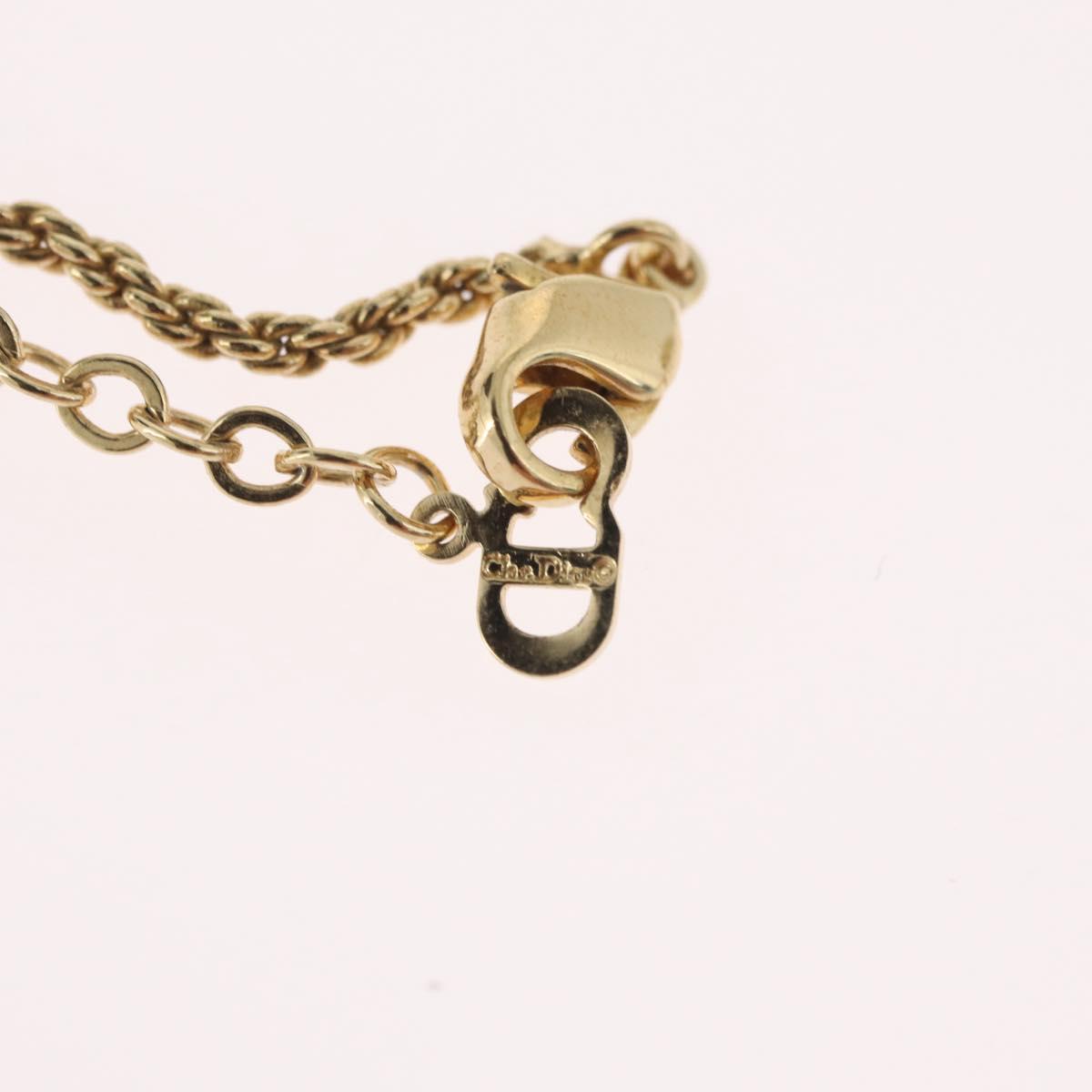 Christian Dior Necklace metal Gold Tone Auth BA11393