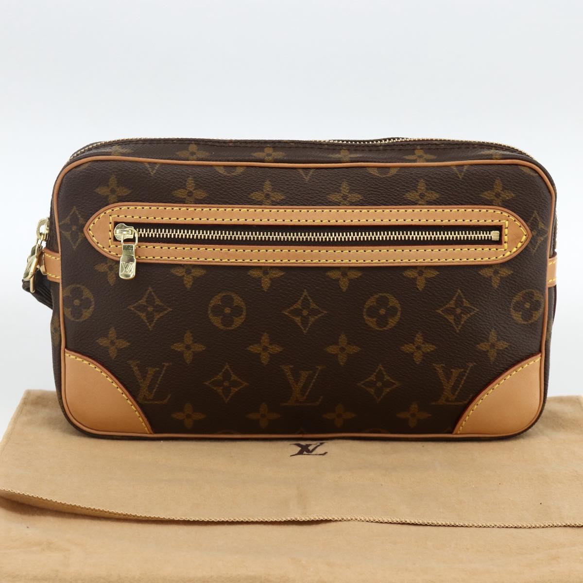 LOUIS VUITTON Monogram Marly Dragonne GM Clutch Bag M51825 LV Auth BA11396A