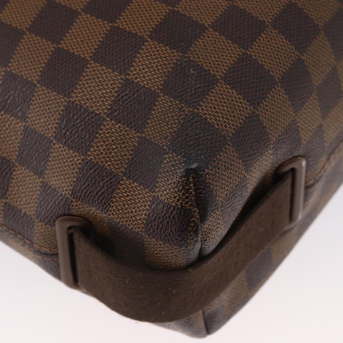 LOUIS VUITTON Damier Ebene Brooklyn MM Shoulder Bag N51211 LV Auth BA11409