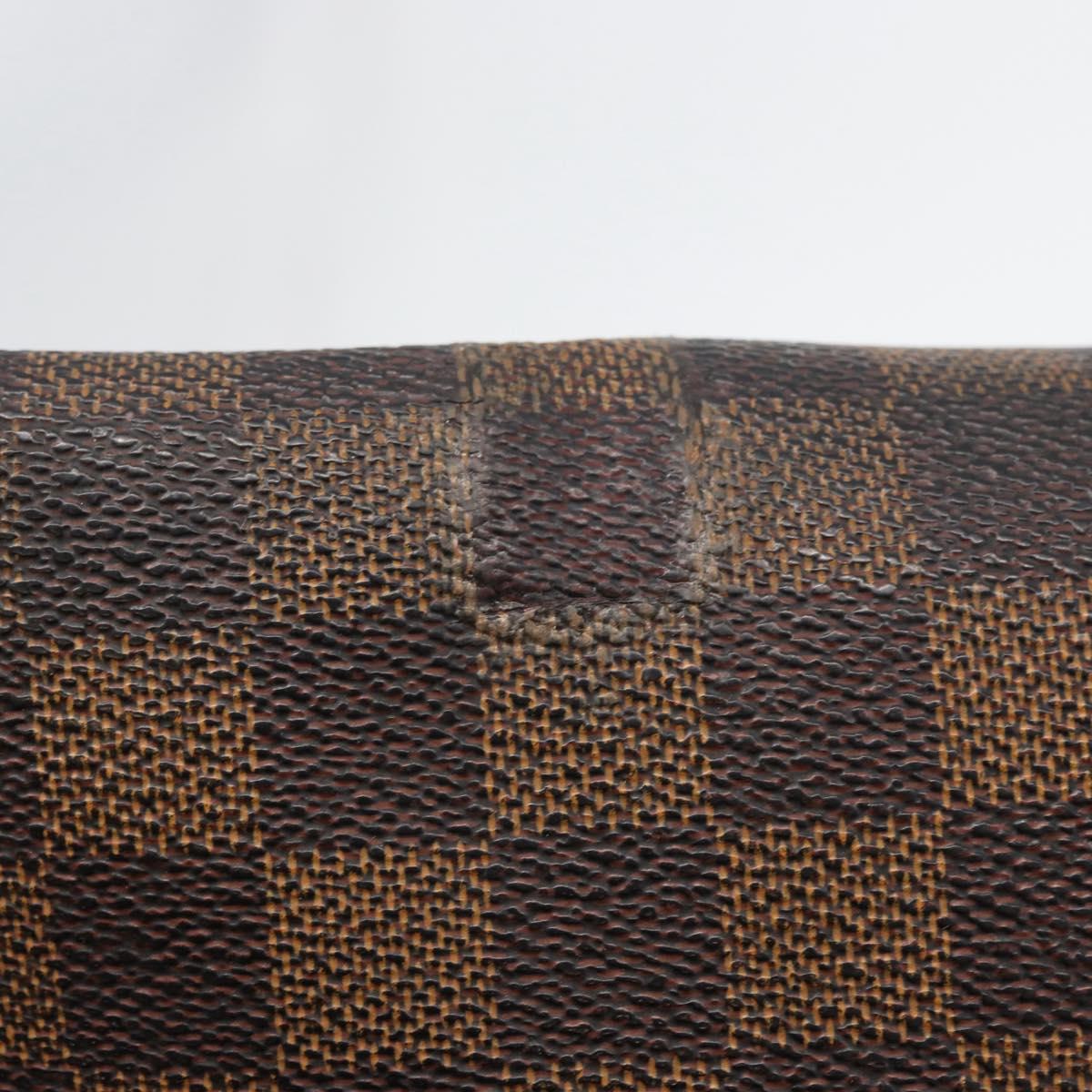 LOUIS VUITTON Damier Ebene Brooklyn MM Shoulder Bag N51211 LV Auth BA11409