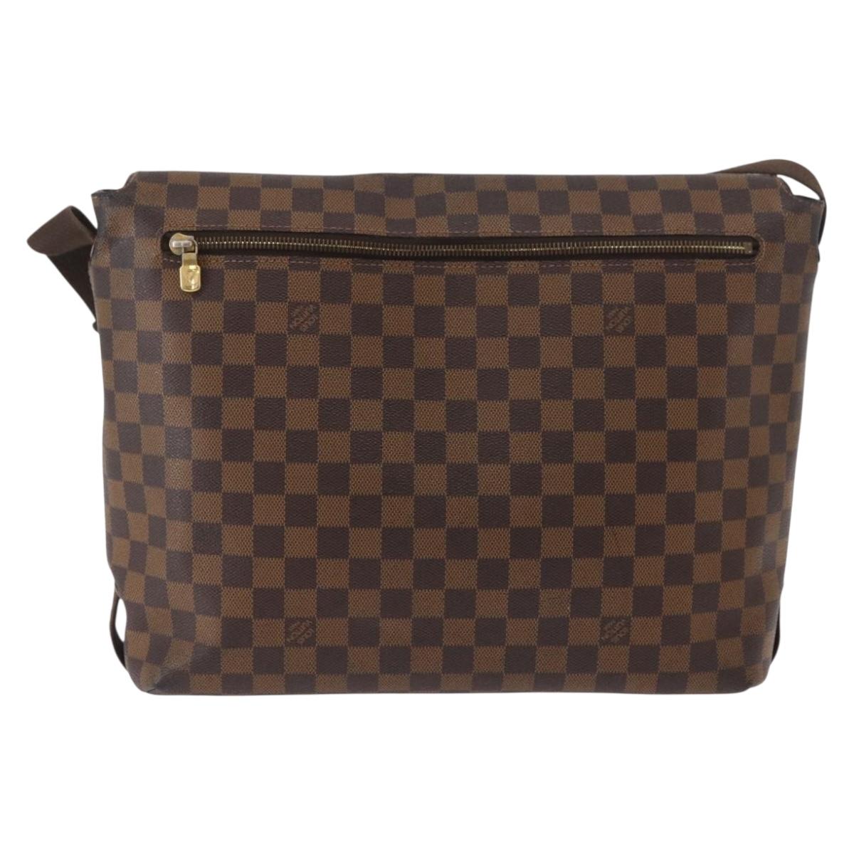 LOUIS VUITTON Damier Ebene Brooklyn MM Shoulder Bag N51211 LV Auth BA11409