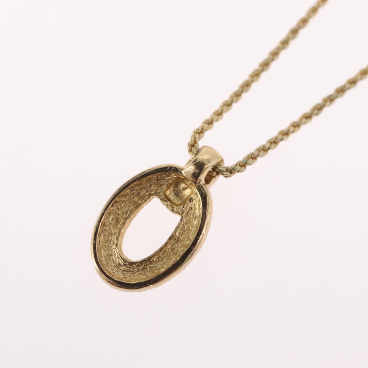 Christian Dior Necklace metal Gold Tone Auth BA11410