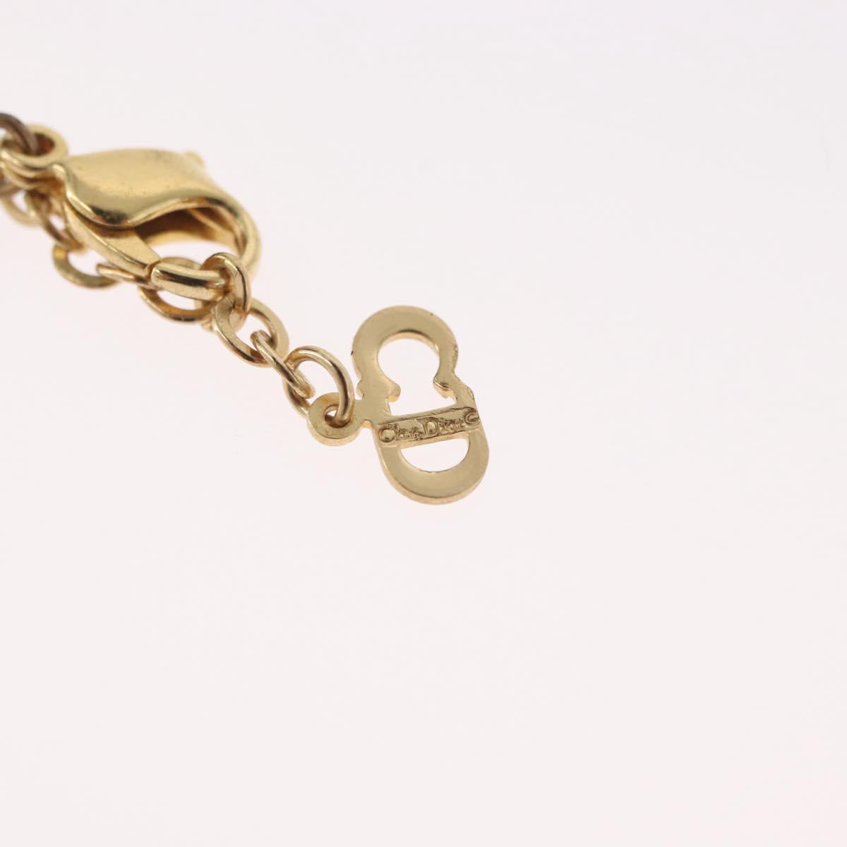 Christian Dior Necklace metal Gold Tone Auth BA11410