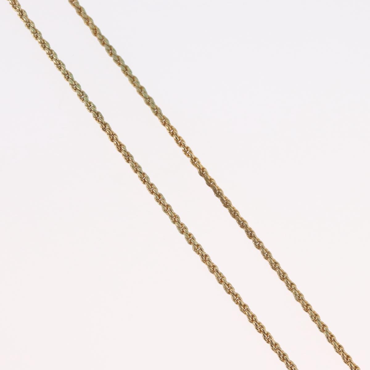 Christian Dior Necklace metal Gold Tone Auth BA11410