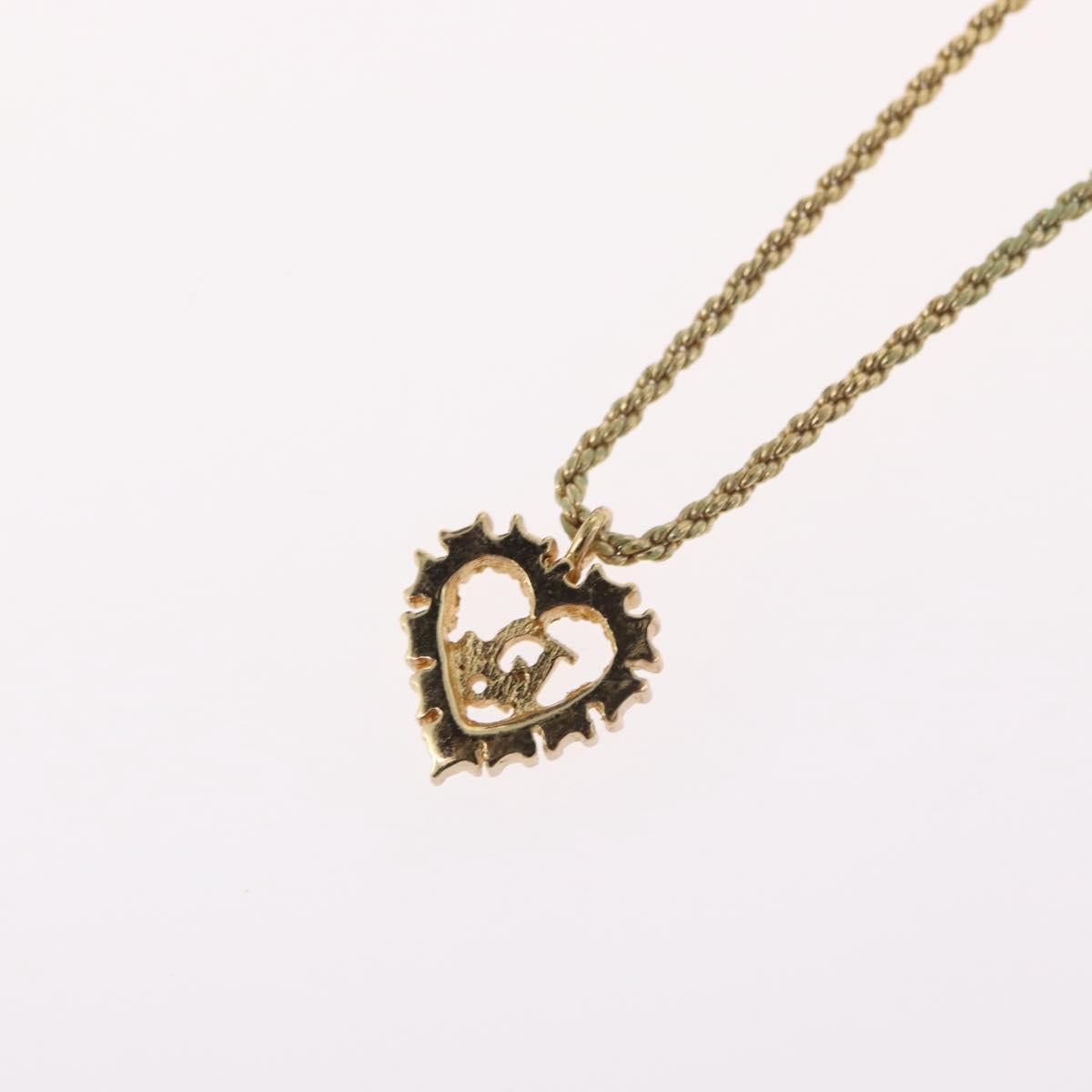 Christian Dior Necklace metal Gold Auth BA11411