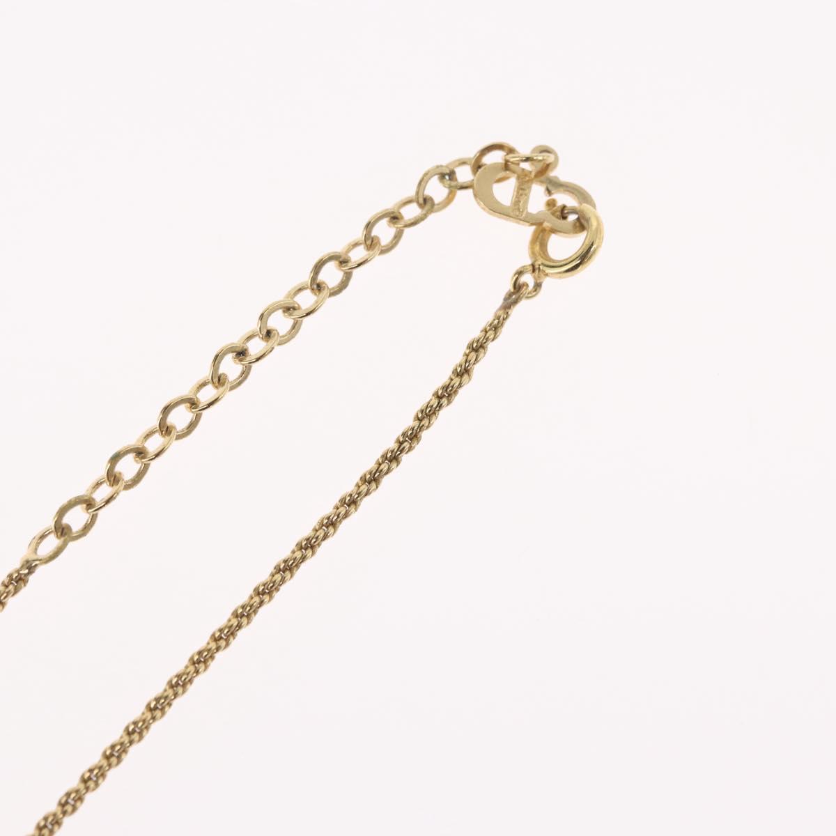 Christian Dior Necklace metal Gold Auth BA11411
