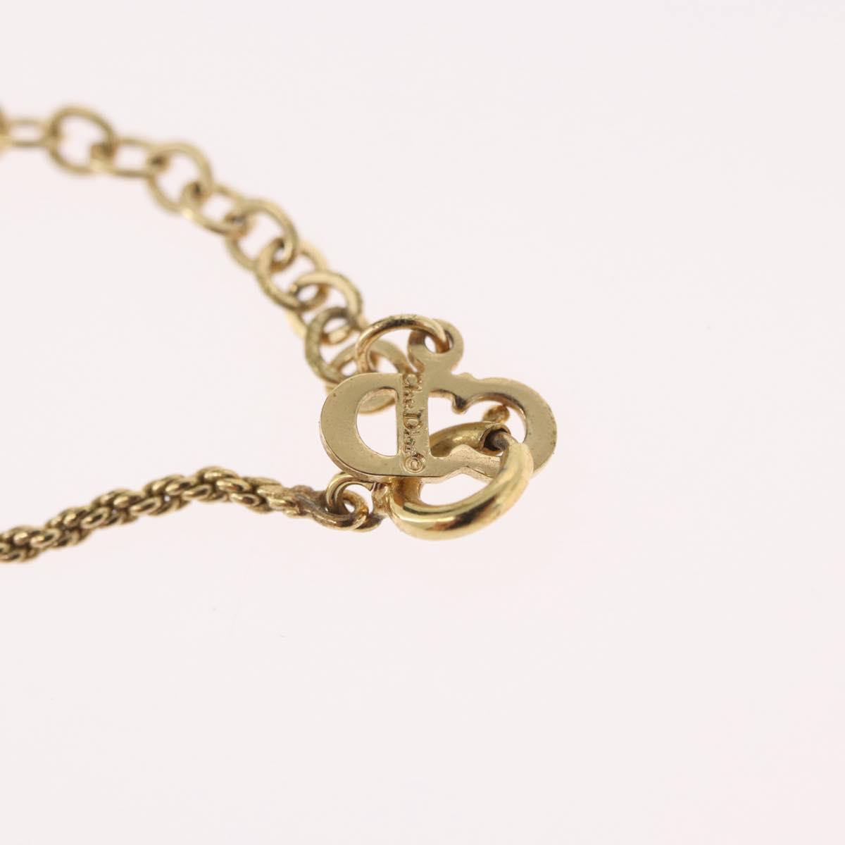 Christian Dior Necklace metal Gold Auth BA11411