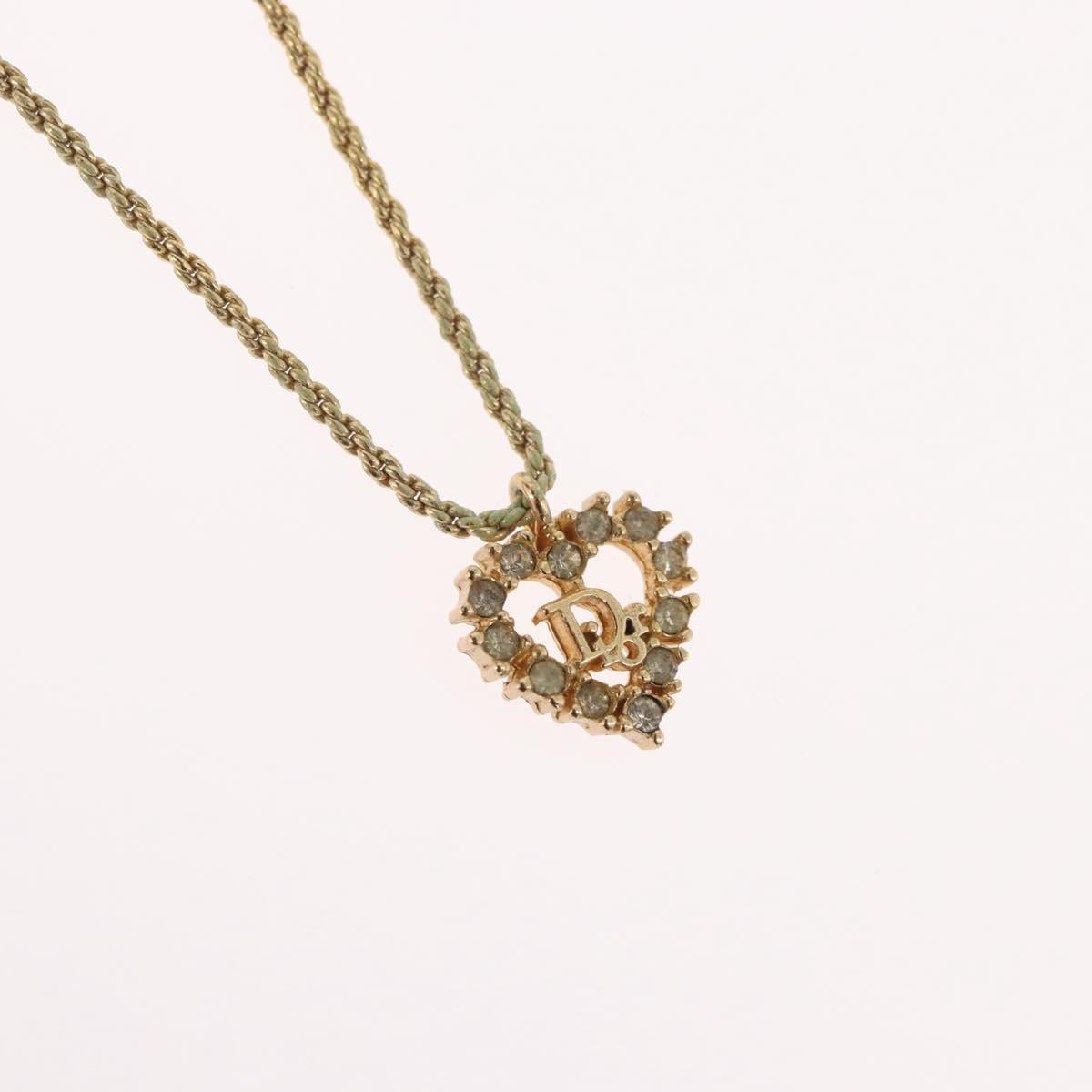Christian Dior Necklace metal Gold Auth BA11411