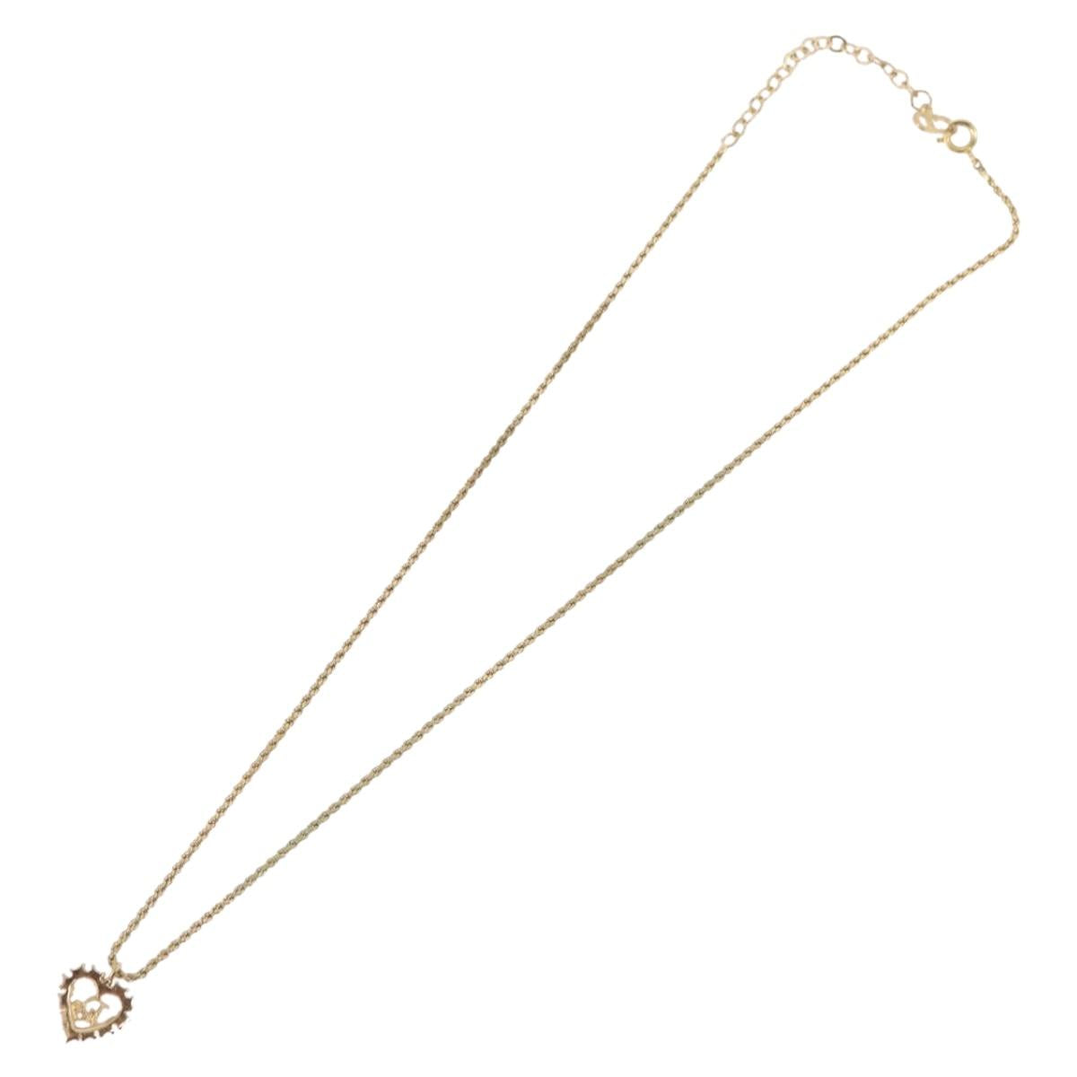 Christian Dior Necklace metal Gold Auth BA11411