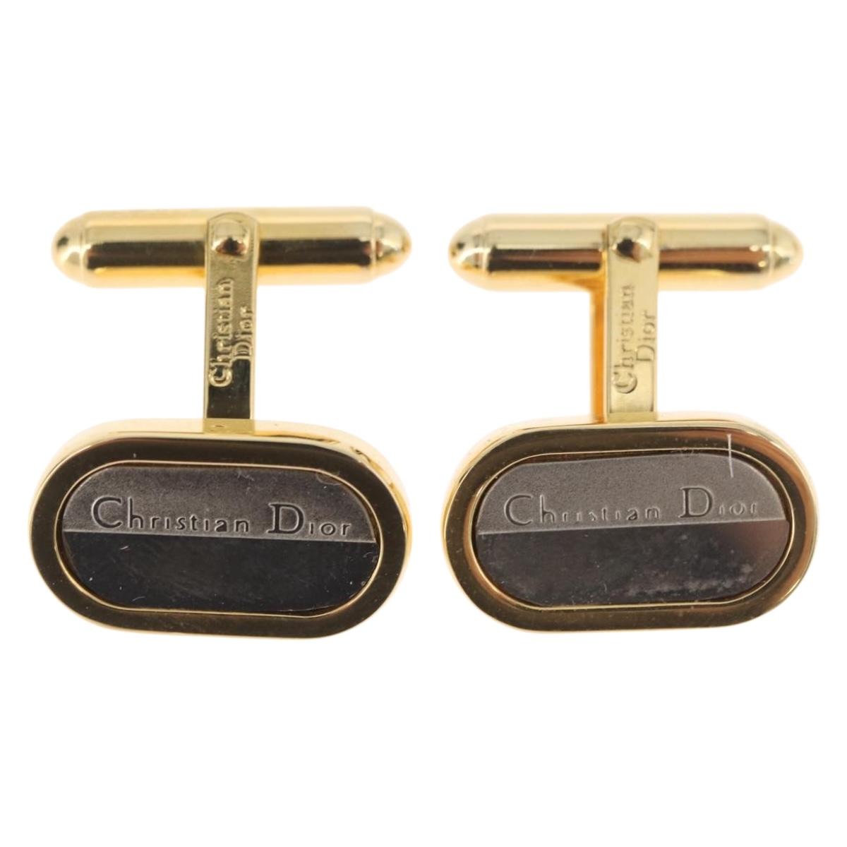 Christian Dior Cuffs metal Gold Auth BA11412