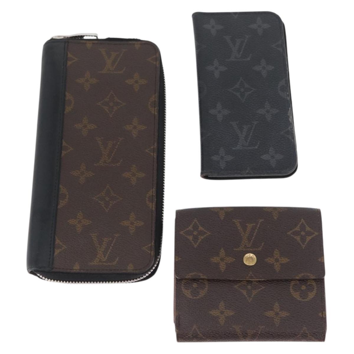 LOUIS VUITTON Monogram Wallet 6 Set LV Auth BA11417