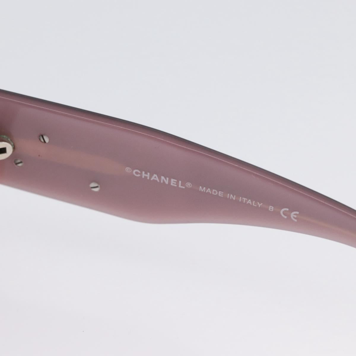 CHANEL Sunglasses plastic Pink CC Auth BA11421