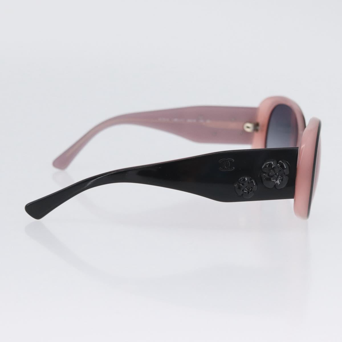 CHANEL Sunglasses plastic Pink CC Auth BA11421