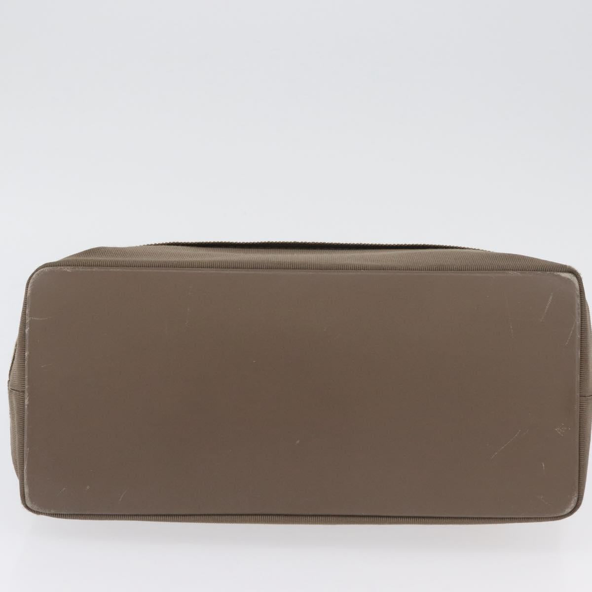 Salvatore Ferragamo Shoulder Bag Canvas Brown Gold Auth BA11433