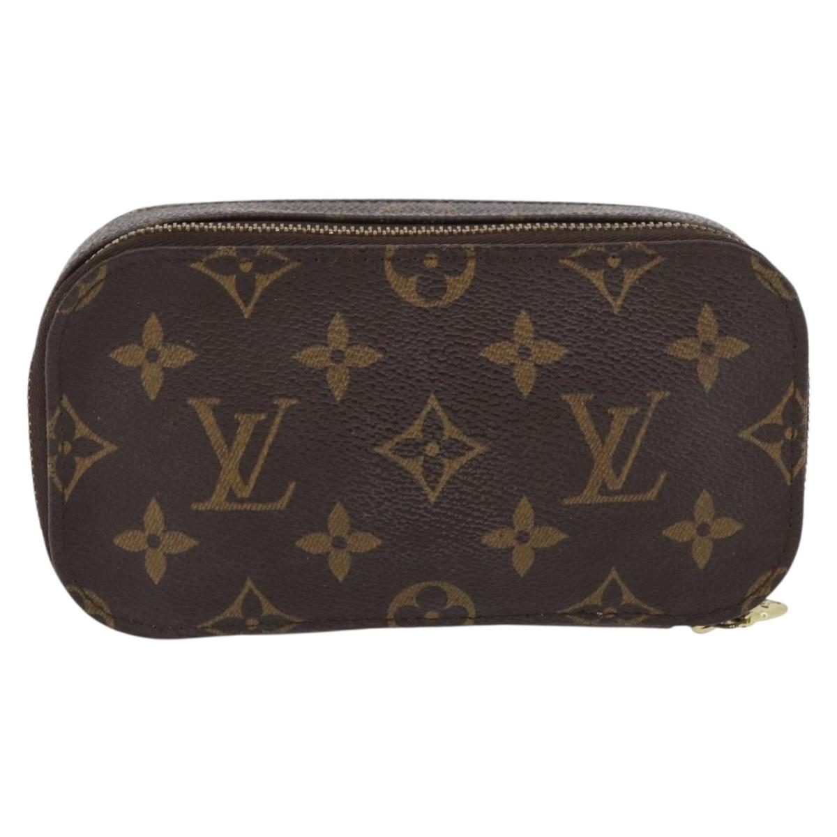 LOUIS VUITTON Monogram Trousse Brush PM Cosmetic Pouch M47510 LV Auth BA11439