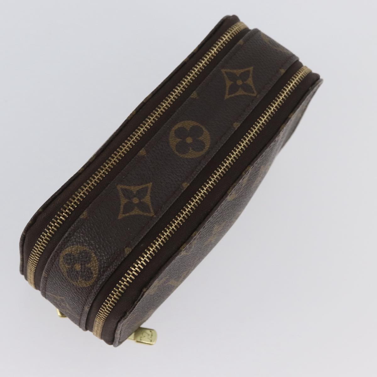 LOUIS VUITTON Monogram Trousse Brush PM Cosmetic Pouch M47510 LV Auth BA11439