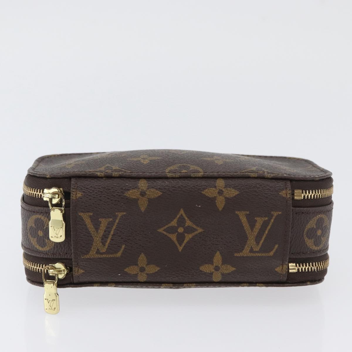 LOUIS VUITTON Monogram Trousse Brush PM Cosmetic Pouch M47510 LV Auth BA11439