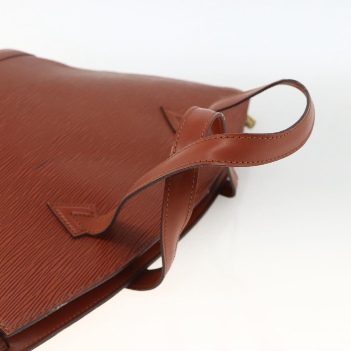 LOUIS VUITTON Epi Saint Jacques Hand Bag Brown M52263 LV Auth BA11442