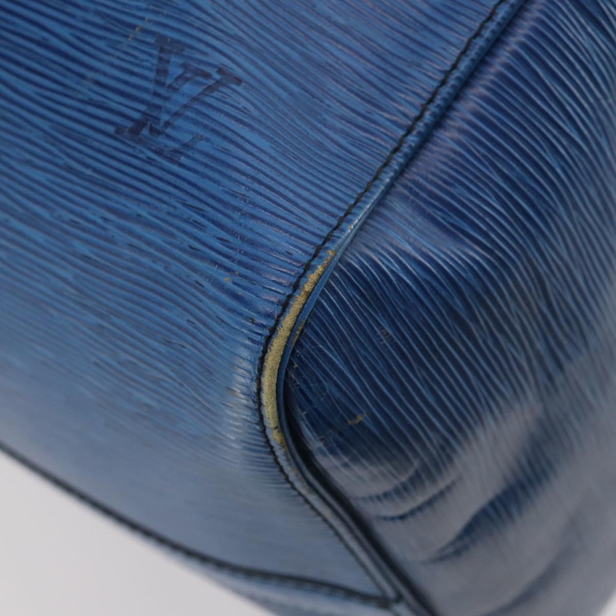 LOUIS VUITTON Epi Keepall 55 Boston Bag Toledo Blue M42955 LV Auth BA11448