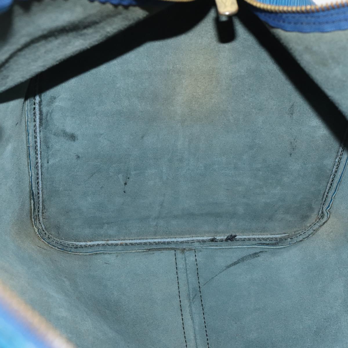 LOUIS VUITTON Epi Keepall 55 Boston Bag Toledo Blue M42955 LV Auth BA11448