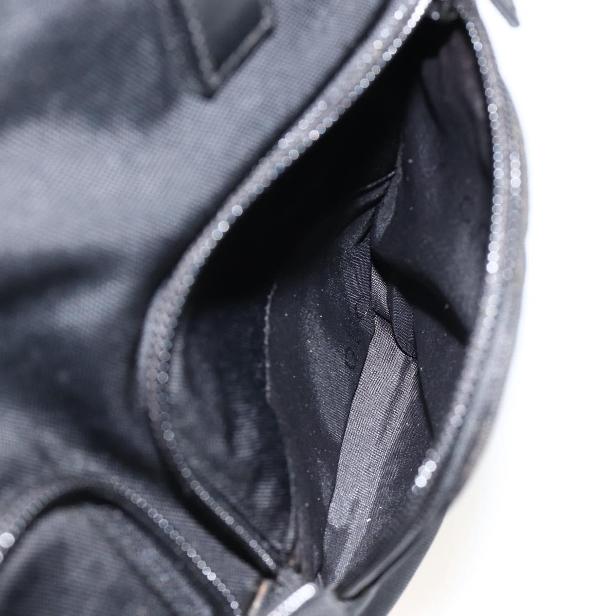 GUCCI Hand Bag Canvas Black Silver 002 1080 Auth BA11451